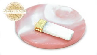 sélénite pendentif