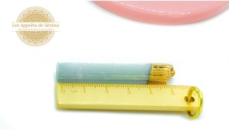sélénite pendentif naturelle bleue