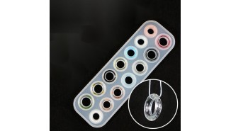 Moule bague à facettes multitaille pour résine UV