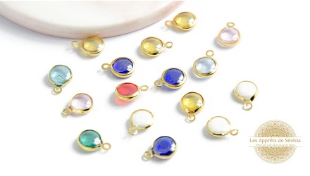 4 Pendentifs verre