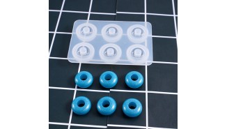 Moule silicone  pour perle donut en résine UV