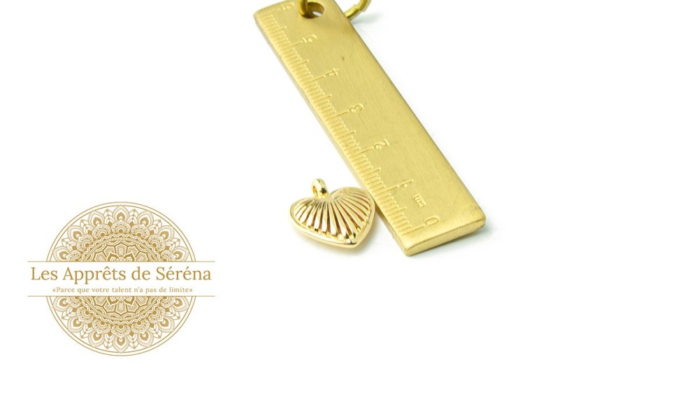 copy of Pendentif coeur en acier plaqué or 18K