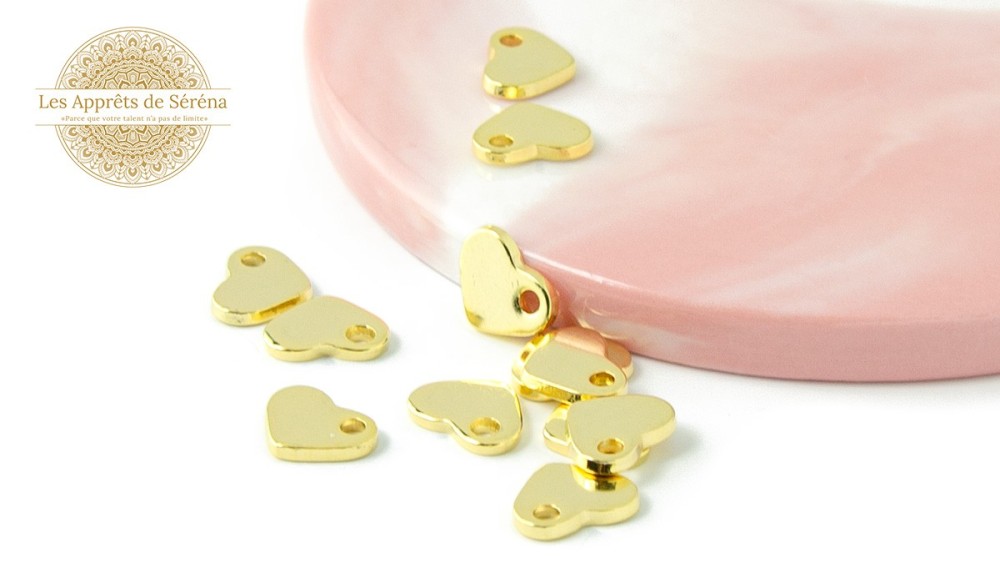 copy of Pendentif coeur en acier plaqué or 18K