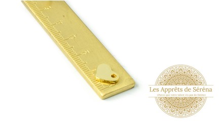 copy of Pendentif coeur en acier plaqué or 18K