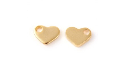 copy of Pendentif coeur en acier plaqué or 18K