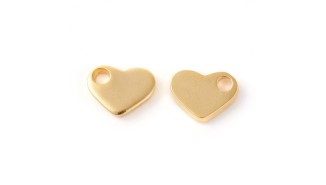 copy of Pendentif coeur en acier plaqué or 18K