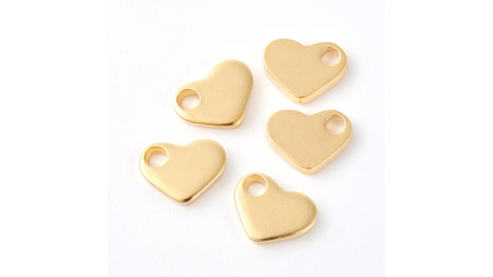 copy of Pendentif coeur en acier plaqué or 18K