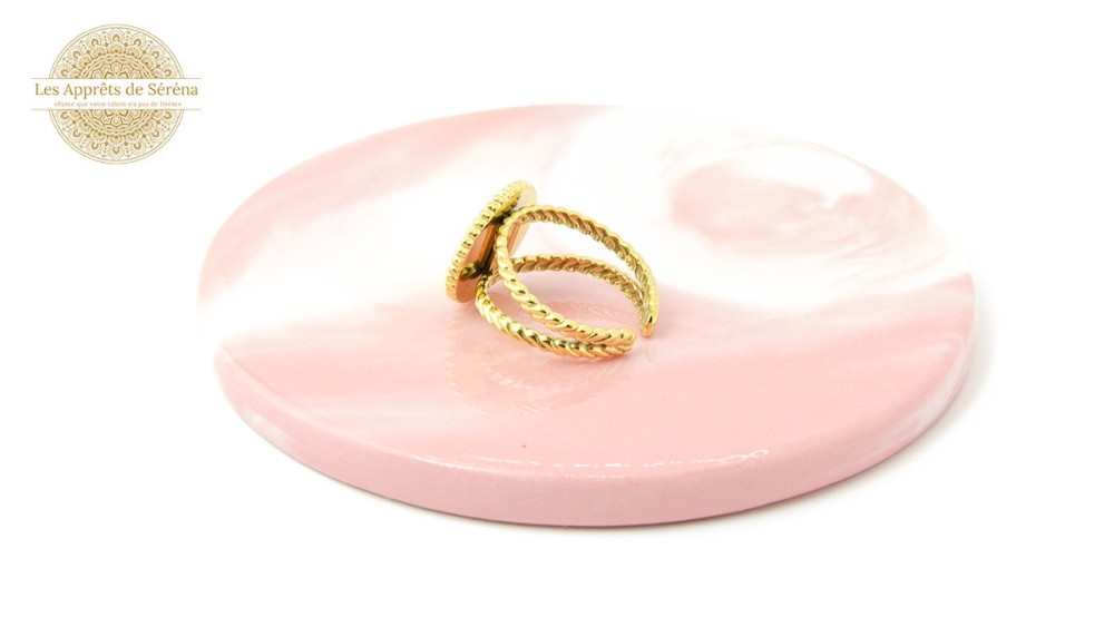 copy of Bague scarabée acier plaqué or 18K