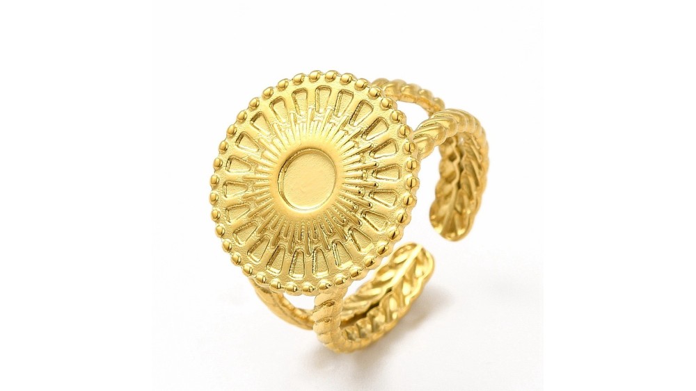 copy of Bague scarabée acier plaqué or 18K