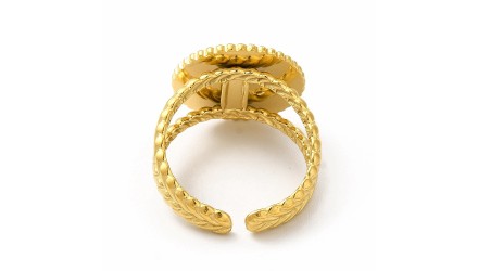 copy of Bague scarabée acier plaqué or 18K