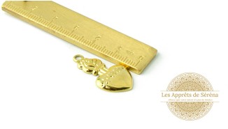 Pendentif coeur flamboyant
