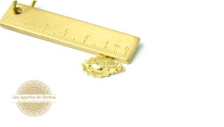 Pendentif croix camarguaise en laiton