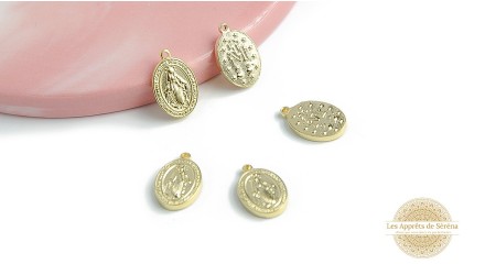Petite médaille religieuse acier inoxydable