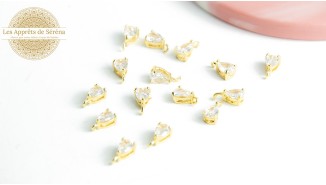Mini pendentif goutte laiton