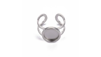 copy of Support bague serpent en acier inoxydable doré plaqué 18K