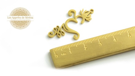 Pendentif Om en acier inoxydable