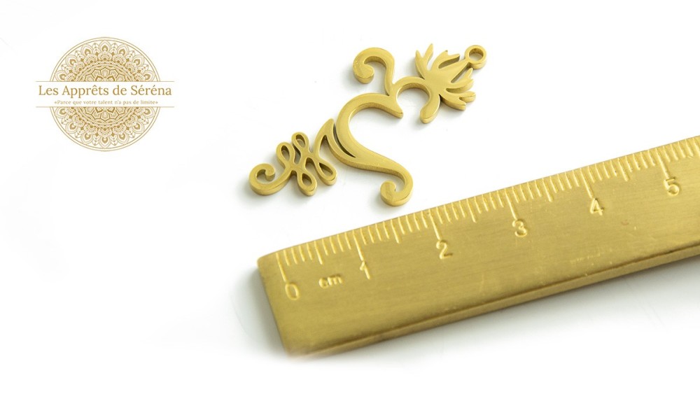 Pendentif Om en acier inoxydable