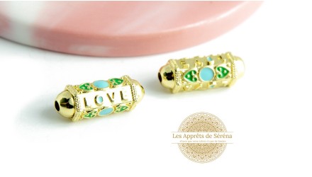 perle tube verte