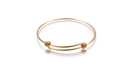 copy of Bracelet support cabochon 4mm en laiton doré  18K