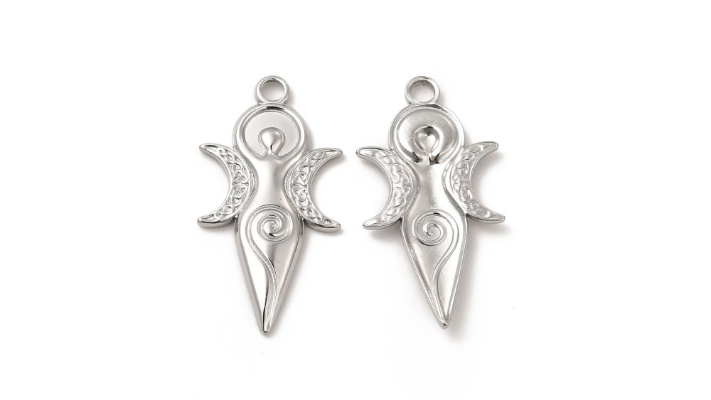 Pendentif Déesse mère triple lune