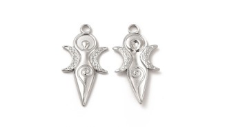 Pendentif Déesse mère triple lune