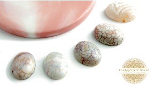 cabochon 25x18mm en agate