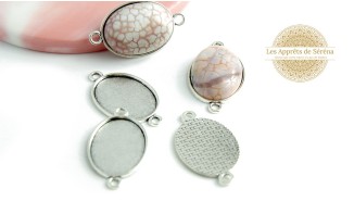 Cabochon veine de dragon beige