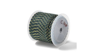 Cordon 1.5mm en coton 4 fils  vert