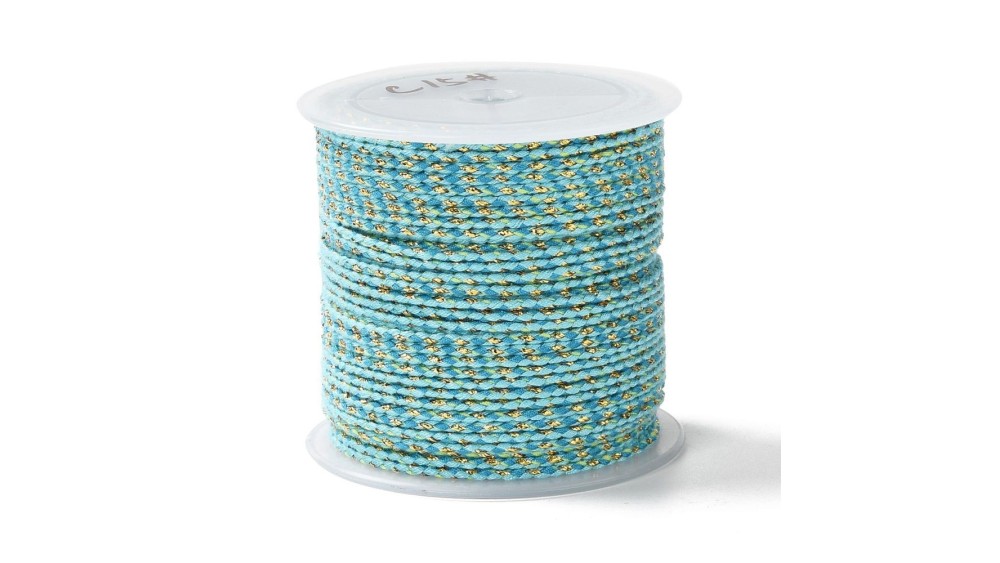 copy of Cordon en coton ciré 1mm noir