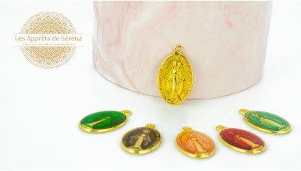 médaille religieuse jaune