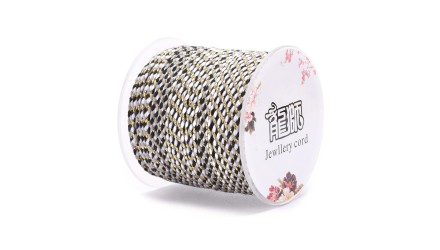 copy of Cordon en coton ciré 1mm noir