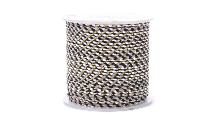 copy of Cordon en coton ciré 1mm noir