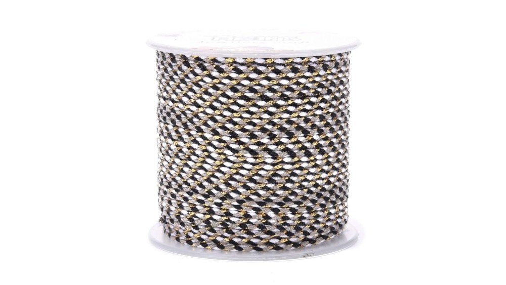copy of Cordon en coton ciré 1mm noir