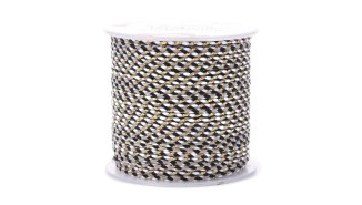 copy of Cordon en coton ciré 1mm noir