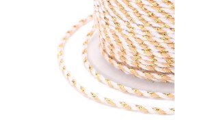 copy of Cordon en coton ciré 1mm noir
