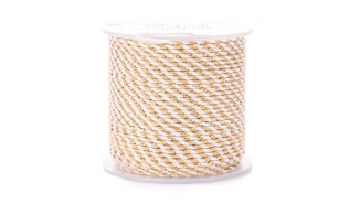 copy of Cordon en coton ciré 1mm noir