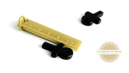 Pendentif Ankh Egyptien en obsidienne