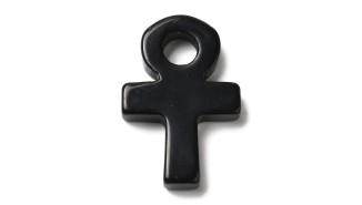 Pendentif Ankh Egyptien en obsidienne