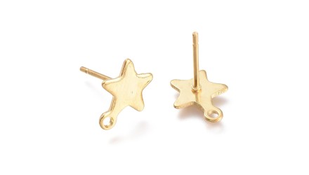 Puces d'oreille étoile 10mm
