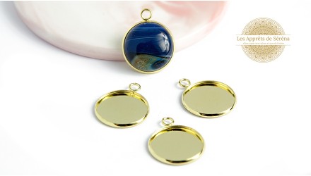 Pendentifs supports cabochon 18mm