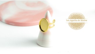 copy of Support bague serpent en acier inoxydable doré plaqué 18K