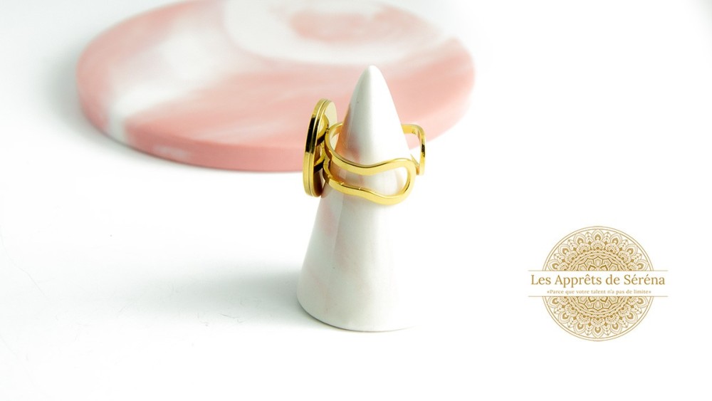 Bague support cabochon 13x18mm