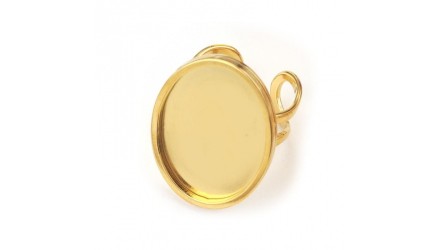 support cabochon 13x18mm