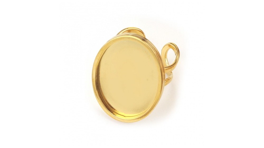 support cabochon 13x18mm