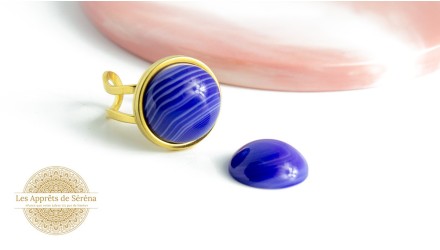 copy of Cabochon 14mm jaspe bleue