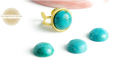 copy of Cabochon 14mm jaspe bleue