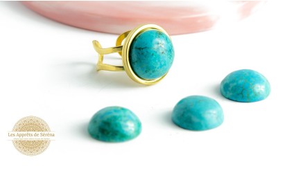 copy of Cabochon 14mm jaspe bleue