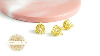 Coupelles perle 12x11mm pour pompons