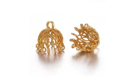copy of Coupelles pour perles 3mm en laiton doré