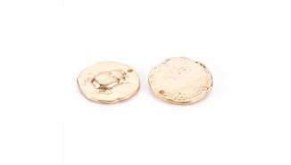 scarabée en laiton plaqué or 18k